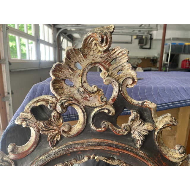 Early 20th Century Italian Carved Giltwood Wall Mirrors - A Pair For Sale In New York - Image 6 of 16