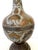 Indian Vintage Etched Enameled Brass Vase With Floral Motifs by Penco Industries, India, C. 1970s For Sale - Image 3 of 10
