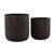 Contemporary Modern Outdoor Dark Cocoa Composite Planter Large For Sale - Image 3 of 5