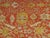 Antique Oushak Carpet, Oriental Rug, Handmade Rug Saffron, Light Blue and Coral For Sale - Image 11 of 18