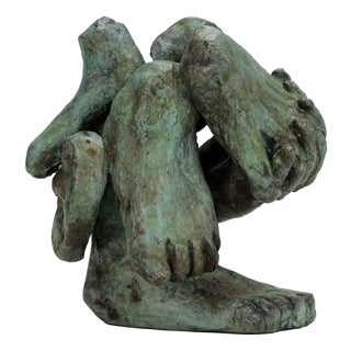 Dutch Artist, Figurative Bronze Sculpture, 1970s, Bronze For Sale