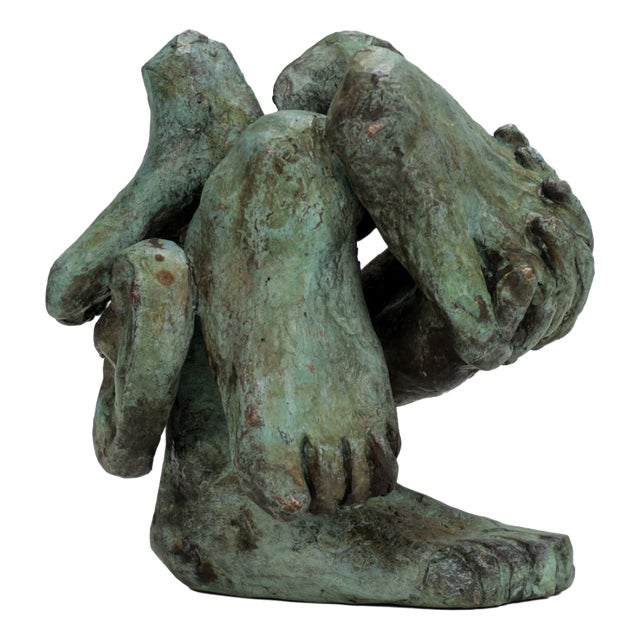 Dutch Artist, Figurative Bronze Sculpture, 1970s, Bronze For Sale