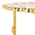 Spritely Home Florance Floral Accent Table in Gold For Sale - Image 4 of 8