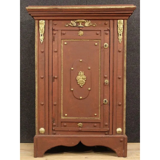 Italian Painted Wood Cabinet, 1950s For Sale - Image 10 of 12