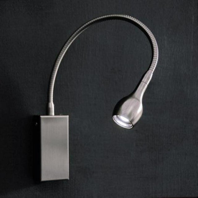Not Yet Made - Made To Order Flex & Drop Led Wall Light in Satin Nickel by Aggiolight For Sale - Image 5 of 11