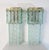 A pair of large and heavy set wall sconces handmade in murano glass as well as structures custom made for this particular...
