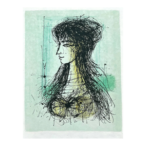 Jean Carzou Original Lithograph L’adieu Aux Armes 14 Mourlot 1964