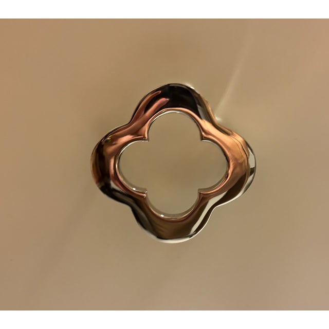 Silver Tufted Nightstand, Designed by ZoyaB For Sale In New York - Image 6 of 6