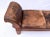 Vintage Leather Roll Arm Bench, Carved Oak Frame, Mission Style, Usa For Sale In Philadelphia - Image 6 of 12