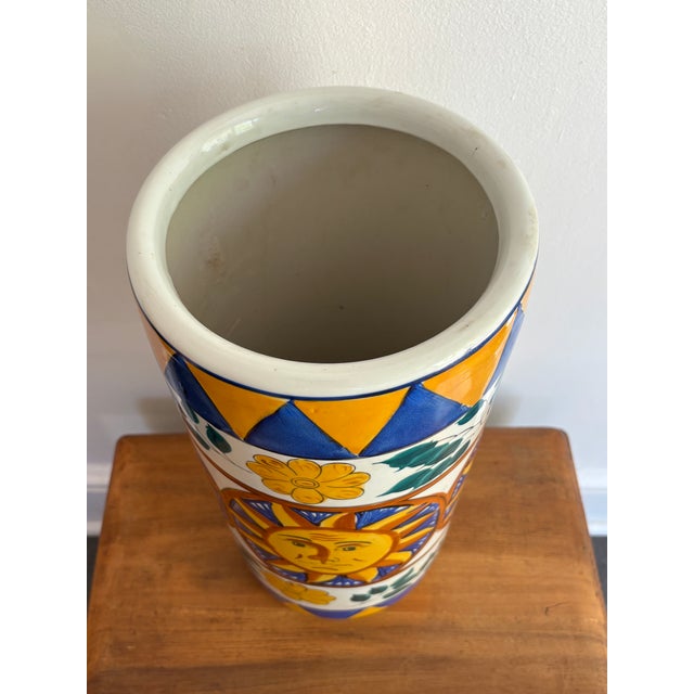 Late 20th Century Late 20th Century Italian Style Sunburst Umbrella Stand For Sale - Image 5 of 6