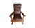 Antique 1900's "The Kelly Automatic Morris Reclining Chair". Quarter-Sawn Oak frame with wide flat arm rest and paw feet....