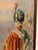 19th Century Napoleon III Style Three-Panel Painted Canvas Fireplace Screen For Sale - Image 13 of 15