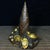 Chinese Vintage Chinese Gilt Bronze Bamboo Shoot & Coin Sculpture - "Rising Fortune" Motif For Sale - Image 3 of 9