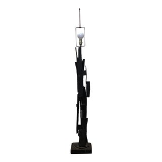 Vintage Mid-Century Richard Barr Laurel Brutalist Floor Lamp For Sale