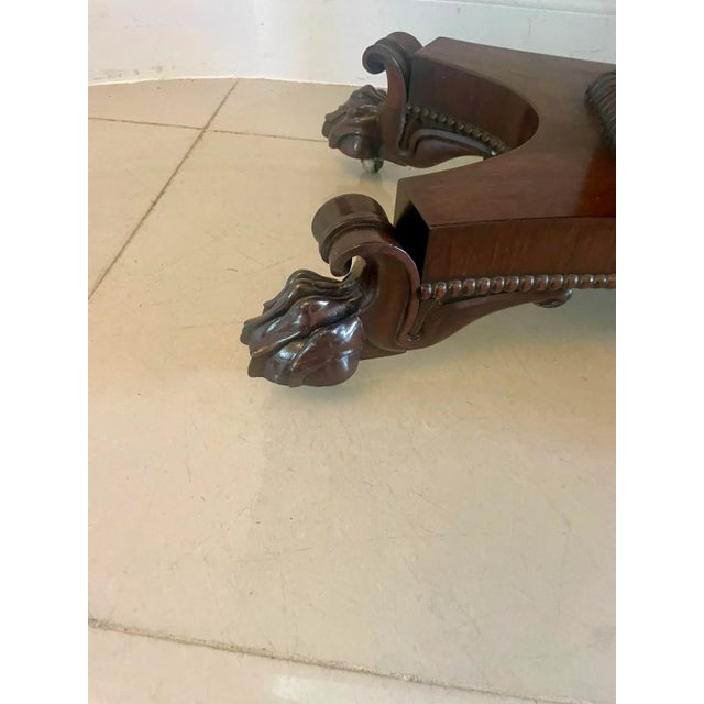 Brown Antique William IV Rosewood Card/Side Table, 1835 For Sale - Image 8 of 12