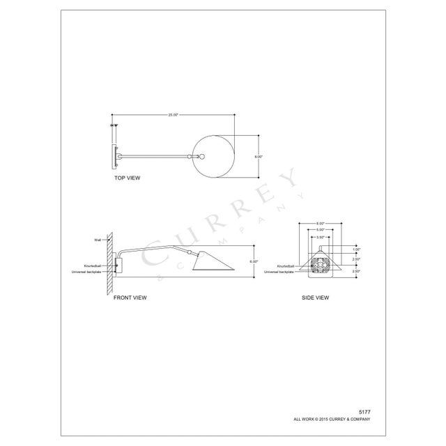 The Serpa Single Wall Sconce has a lightly weathered feel thanks to the rubbed French black finish on the slender arm and...
