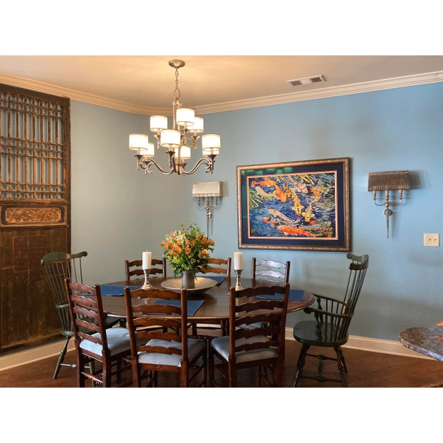 Late 20th Century Late 20th Century English Oval Drop Leaf Dining Table For Sale - Image 5 of 13