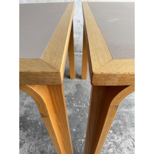 Half Light Gray Dining Table by Magnus Olesen for Rud Thygesen & Johnny Sorensen, Denmark, 1970s, Set of 2 For Sale - Image 4 of 14