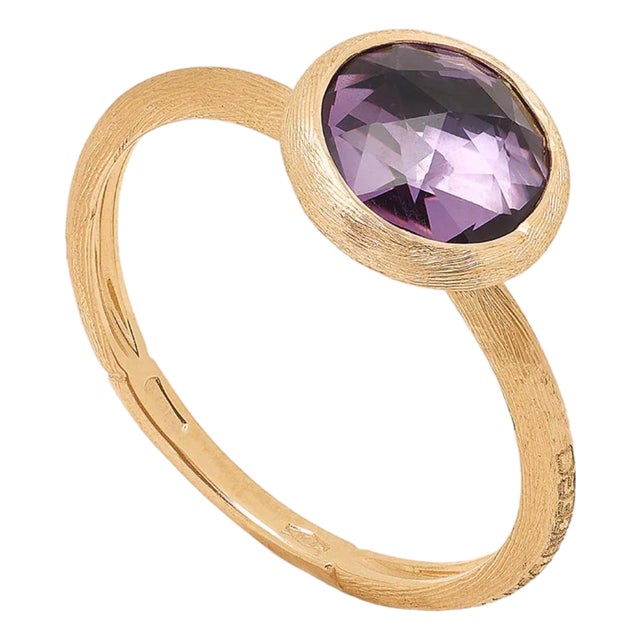 Marco Bicego, 18k Yellow Gold and Amethyst Jaipur Ring For Sale