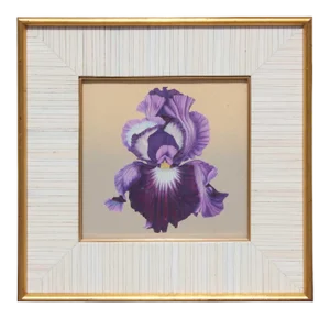 1930's Purple Iris Still Life in The Style of Georgia O'Keeffe