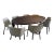 Dining Table and Chairs, Italian Modern - Set of 11 For Sale