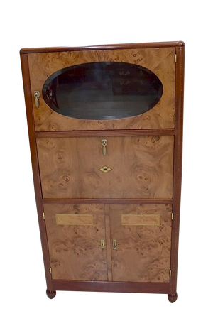 Art Deco Cabinet in Thuya Burl Veneer, 1920s