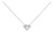 Sterling Silver 1/6 Cttw Diamond Shaped Diamond Pendant Necklace For Sale