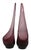 Pair of Mid 20th Century Purple Viking Glass Company Taperglow Glass Candlesticks For Sale - Image 10 of 11