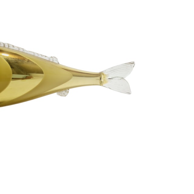 Fish Glass Figurine, Czechoslovakia, 1960s For Sale - Image 9 of 17