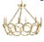2010s Currey and Co. Modern Gold Leaf Finished Orli Chandelier For Sale - Image 5 of 5