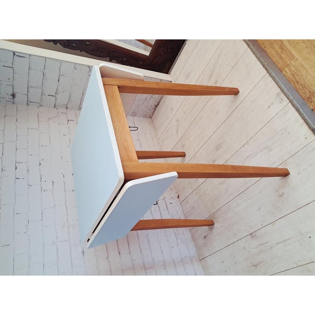 Mid-Century Formica Drop Leaf Dining Table, 1960 For Sale - Image 9 of 17
