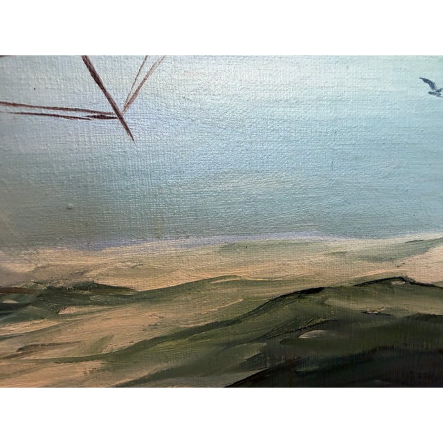 Modern Maritime Oil Painting by Humberto Fernandes (1937-2005), Sailing Ship Seascape For Sale - Image 3 of 13
