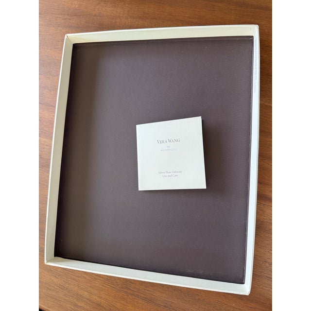 Vera Wang Vera Wang Wedgewood Silver Plate Frame For Sale - Image 4 of 5