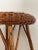 Wood 1980s Bamboo and Wicker Stool Style of Tony Paul and Franco Albini For Sale - Image 7 of 11