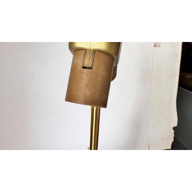 Large French Brass and Gilt Metal Fish Table Lamp, 1970s For Sale - Image 12 of 15