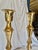 Metal Mid 20th Century Brass Candleholders - A Pair For Sale - Image 7 of 13
