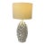 Sculptural Reticulated Off-White Ceramic Table Lamp – Coastal Modern / Organic Pierced Lattice For Sale