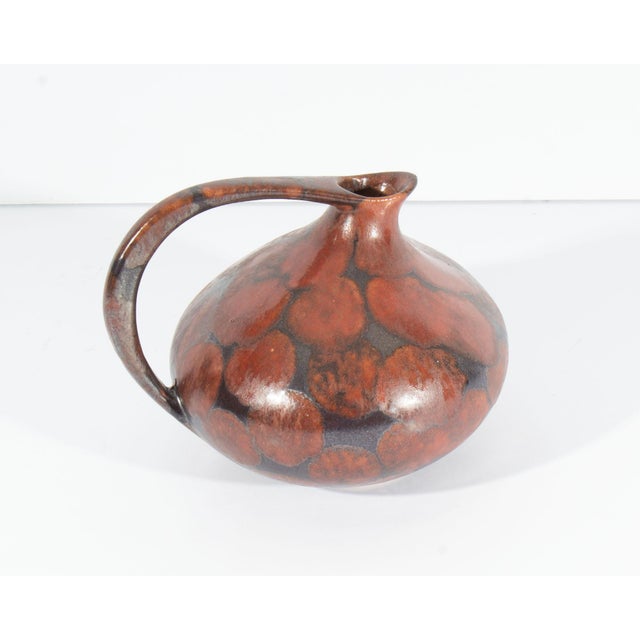 Mid-Century Modern West German Ceramic Pitcher by Kurt Tschorner for Ruscha Keramik For Sale - Image 3 of 8