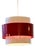 Vintage Danish Red and White Pendant Lamp, Denmark, 1970s For Sale