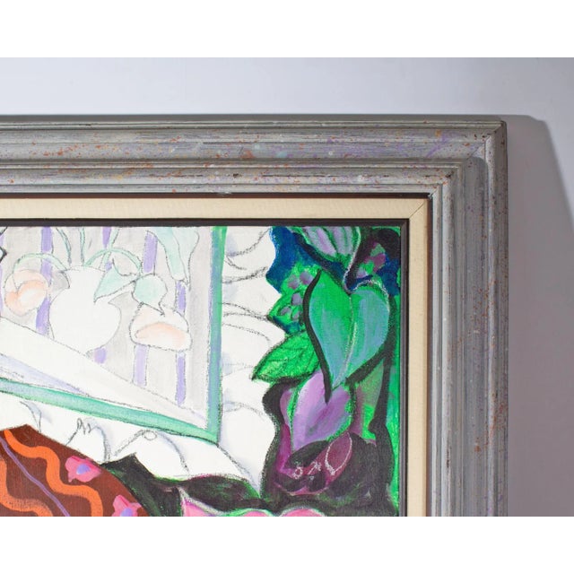 Late 20th Century “Striped Stockings” Acrylic on Canvas Painting by Alan Lane Gass For Sale - Image 5 of 8