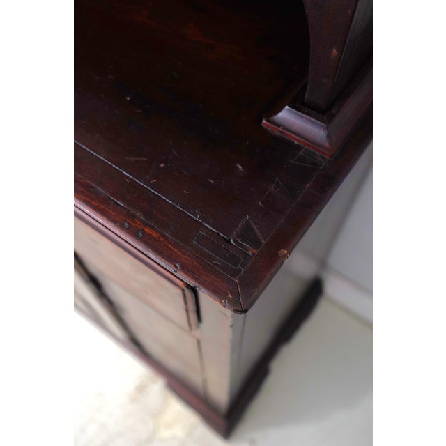 Period Antique 18th Century Pine Pa Dutch Step Back Cabinet For Sale - Image 12 of 18