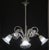 Amazing Art Decò Murano Glass Chandelier 5 Light, 1950 For Sale - Image 9 of 18