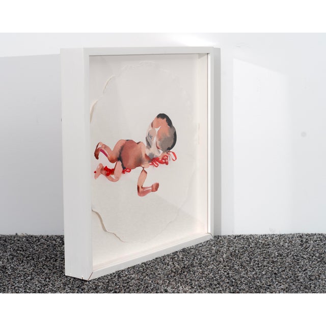 Contemporary Original Jennifer Poon Watercolor, Untitled (Spot 4), Ca 2008 For Sale - Image 3 of 5