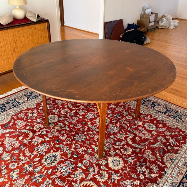 Wood Early Lewis Butler for Knoll Walnut Table, Circa 1950s For Sale - Image 7 of 10
