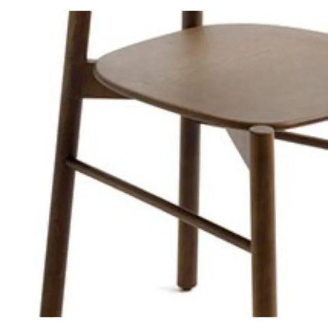 Not Yet Made - Made To Order Set of Bokken Chairs in Turquoise Beech Structure by Colé Italia For Sale - Image 5 of 9