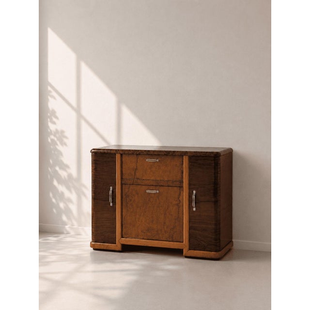 Art Deco Wooden Bar Cabinet, 1940s For Sale - Image 3 of 4