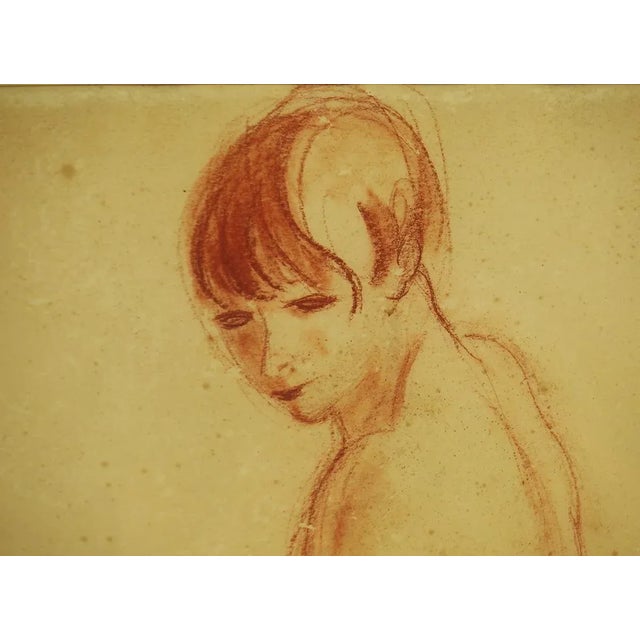 Sanguine Drawing by André Dignimont For Sale - Image 3 of 9