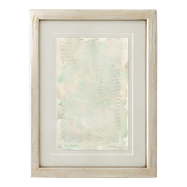 Jane Logemann "Sea Arabic" Watercolor, 1999 For Sale
