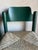 Forest Green 1970s Mid Century Green Padova Chairs With Striated Woven Rush Seats Attributed to Hank Lowenstein For Sale - Image 8 of 15