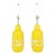 Lemon Yellow jug Bottle ShapeArt Porcelain Pottery Ceramic Table Lamps - A Pair For Sale